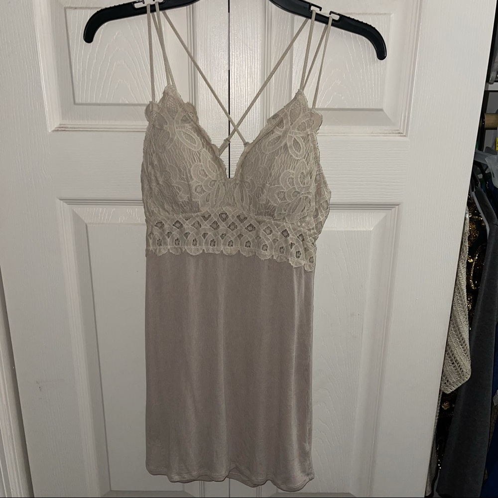 Easel Adella Style Bralette Ribbed Tank Top